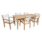 Söögilauakomplekt MALDIVE laud ja 6 tooli hind ja info | Aiamööbli komplektid | kaup24.ee