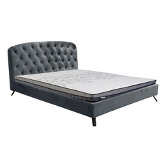 Кровать AURORA 160x200 см, серый бархат цена и информация | Кровати | kaup24.ee