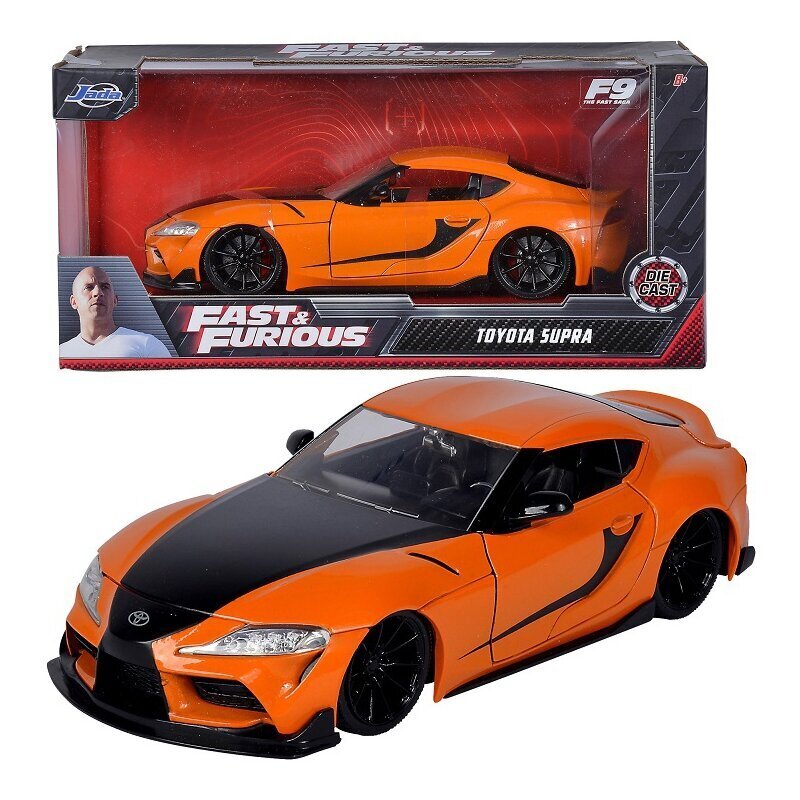 Fast & Furious 2020 Toyota Supra F9 1:24 mänguasi цена и информация | Poiste mänguasjad | kaup24.ee