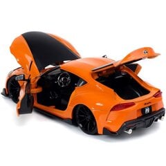 Fast & Furious 2020 Toyota Supra F9 1:24  игрушка цена и информация | Развивающий мелкую моторику - кинетический песок KeyCraft NV215 (80 г) детям от 3+ лет, бежевый | kaup24.ee