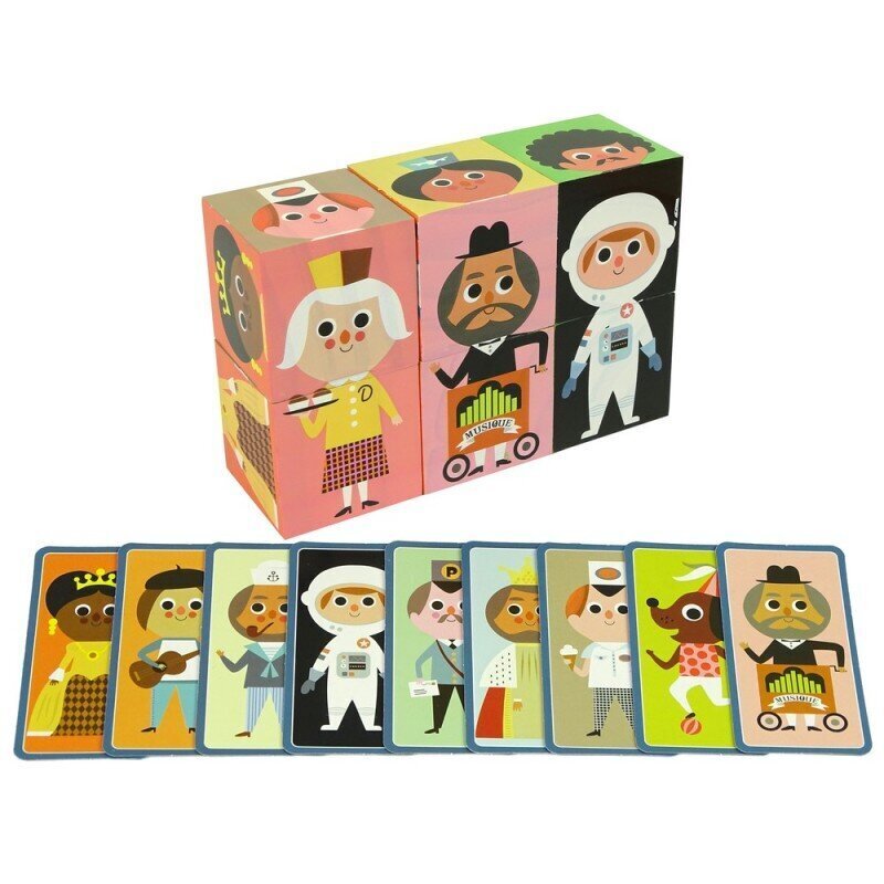 Wooden Blocks Assemble Characters 6 Piece Puzzle Colourful hind ja info | Imikute mänguasjad | kaup24.ee