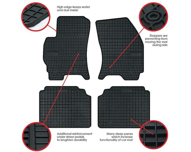 Kummist matid ALFA ROMEO 156 1997-2006 hind ja info | Kummimatid | kaup24.ee