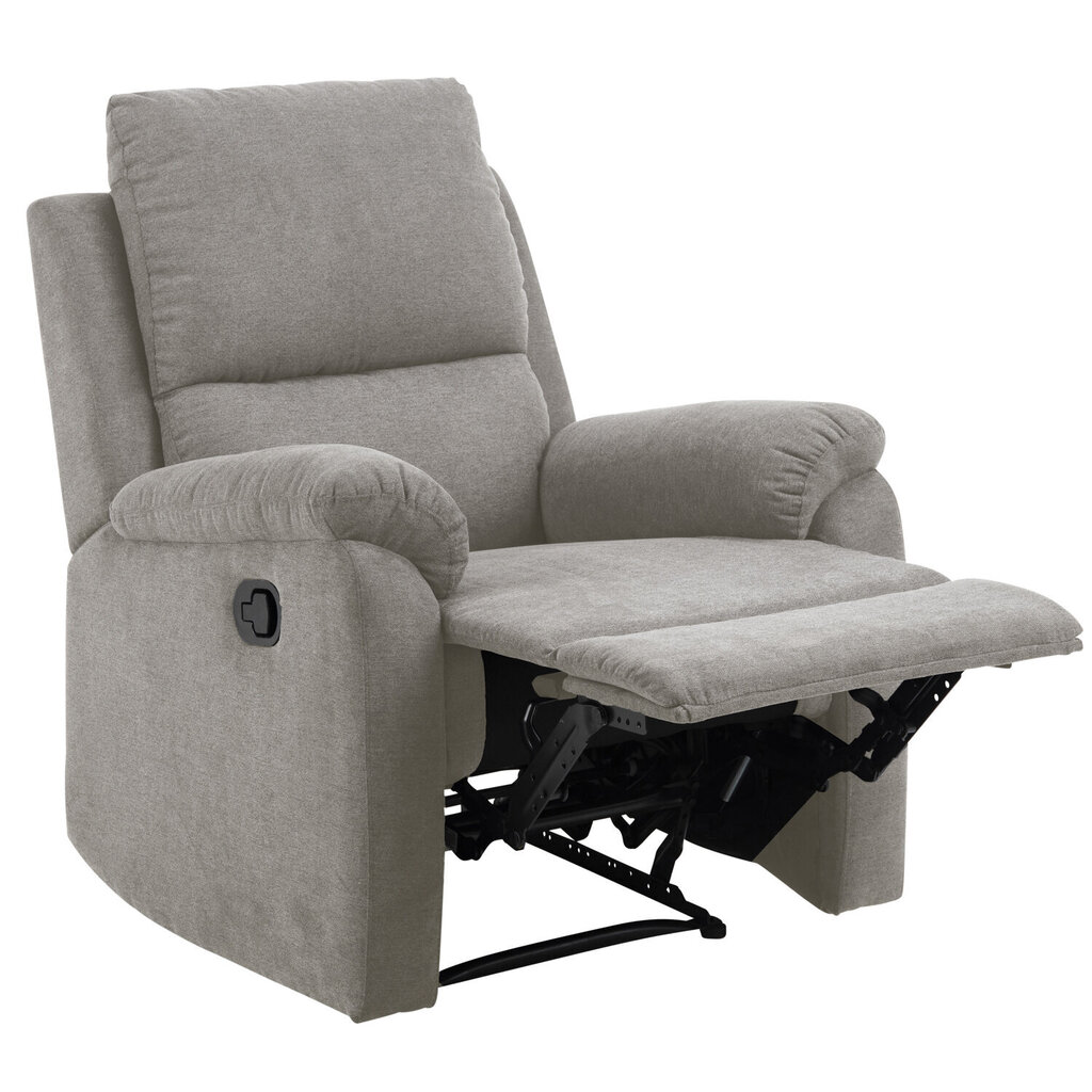 Tugitool SABIA recliner, helehall, 80x90xH101cm hind ja info | Tugitoolid ja tugitoolvoodid | kaup24.ee