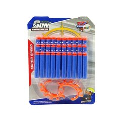 Pistol Cartridges Foam Suction Darts Blue 30 Pieces hind ja info | Poiste mänguasjad | kaup24.ee