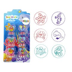 Decorative Sea Animal Hearts Stamps 6 Patterns hind ja info | Kunstitarbed, voolimise tarvikud | kaup24.ee