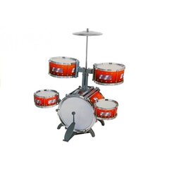 Kids Childrens Jazz Drum Set 5 Drums Stool Instrument Music Toy цена и информация | Развивающие игрушки | kaup24.ee