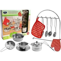 Set of Stainless Steel Pots for Children 23 elements hind ja info | Tüdrukute mänguasjad | kaup24.ee