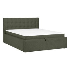 Bed LEENA 160x200cm, with mattress, green цена и информация | Кровати | kaup24.ee