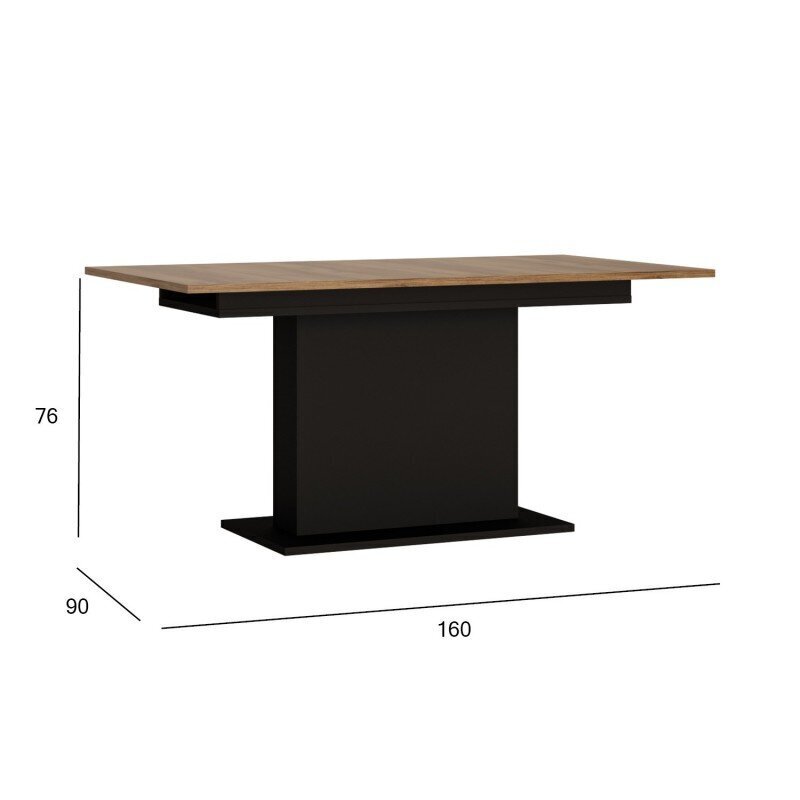 Laud BROLO 160/200x90xH76cm hind ja info | Köögi- ja söögilauad | kaup24.ee