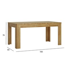 Table CORTINA 160/200x90xH76cm цена и информация | Кухонные и обеденные столы | kaup24.ee