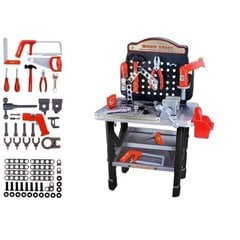 Tool Set Workshop Battery Drill 75 cm цена и информация | Развивающий мелкую моторику - кинетический песок KeyCraft NV215 (80 г) детям от 3+ лет, бежевый | kaup24.ee