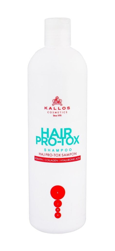 Taastav šampoon kahjustatud juustele Kallos Kjmn Hair Pro-Tox 500 ml hind ja info | Šampoonid | kaup24.ee