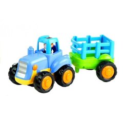 Happy Engineering Vehicles Set 4 Cars Trailer hind ja info | Poiste mänguasjad | kaup24.ee