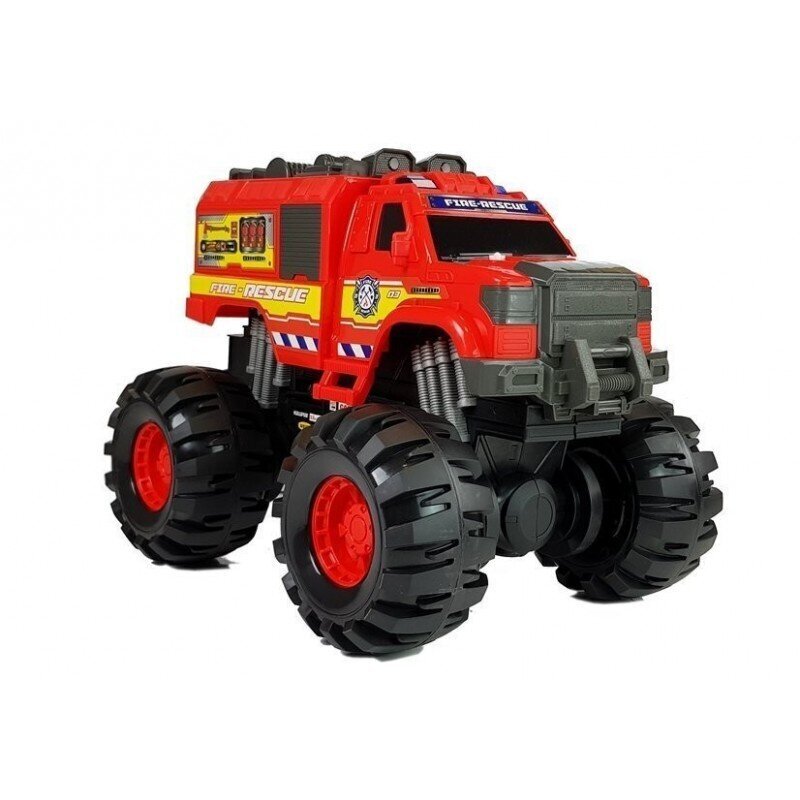 Monster Auto Firetruck Guard Big Wheels 1: 8 40cm x 30cm x 35cm hind ja info | Poiste mänguasjad | kaup24.ee