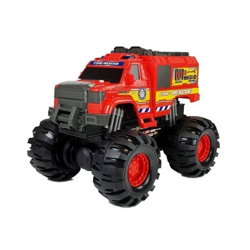 Monster Auto Firetruck Guard Big Wheels 1: 8 40cm x 30cm x 35cm hind ja info | Poiste mänguasjad | kaup24.ee