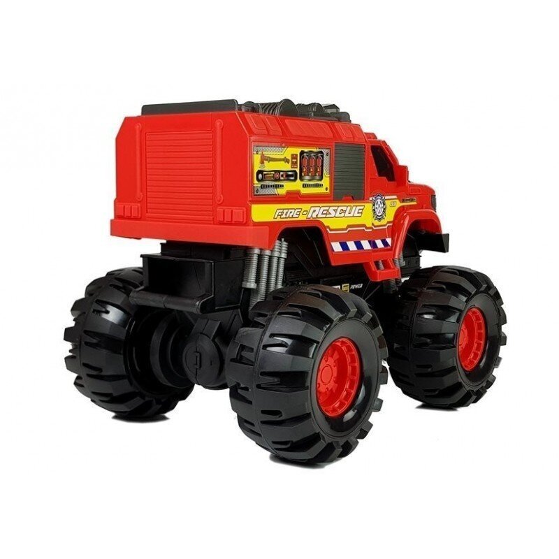 Monster Auto Firetruck Guard Big Wheels 1: 8 40cm x 30cm x 35cm цена и информация | Poiste mänguasjad | kaup24.ee