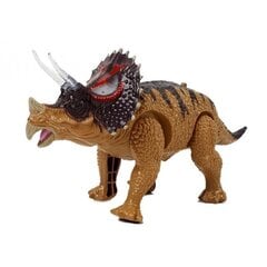 Dinosaur Triceratops Battery Operated Yellow цена и информация | Игрушки для мальчиков | kaup24.ee