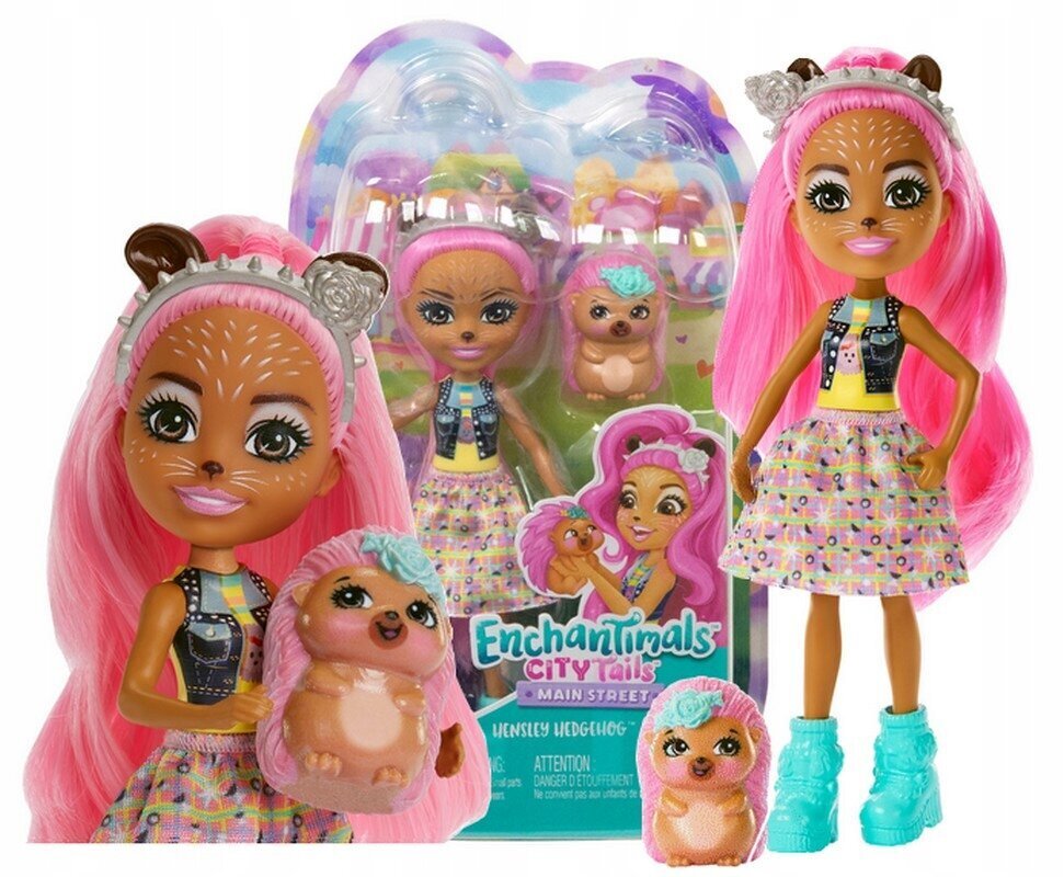 Kangelanna siil Hensley koos lemmikloomaga Enchantimals hind ja info | Tüdrukute mänguasjad | kaup24.ee