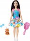 Nukk My First Barbie mustajuukseline цена и информация | Tüdrukute mänguasjad | kaup24.ee