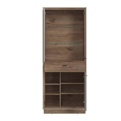 Showcase RIVERO 83x40xH201cm, oak/grey цена и информация | Витрины, серванты | kaup24.ee