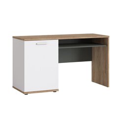 Desk TWENTY 130x50xH75cm, white/grey цена и информация | Компьютерные, письменные столы | kaup24.ee