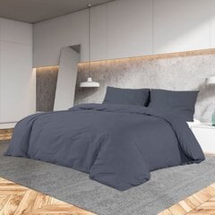 vidaXL voodipesukomplekt, antratsiithall, 200 x 220 cm, puuvill hind ja info | Voodipesukomplektid | kaup24.ee