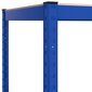 vidaXL 5-kihilised hoiuriiulid 4 tk sinine, teras ja tehispuit hind ja info | Riiulid tööriistadele | kaup24.ee