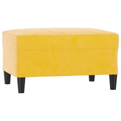 vidaXL jalapink, kollane, 70 x 55 x 41 cm, samet hind ja info | Kott-toolid, tumbad, järid | kaup24.ee