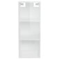 vidaXL seinakapp, kõrgläikega valge, 34,5 x 32,5 x 90 cm, tehispuit цена и информация | Riiulid | kaup24.ee