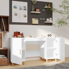 Белый письменный стол с 5 выдвижными ящиками цена и информация | Компьютерные, письменные столы | kaup24.ee