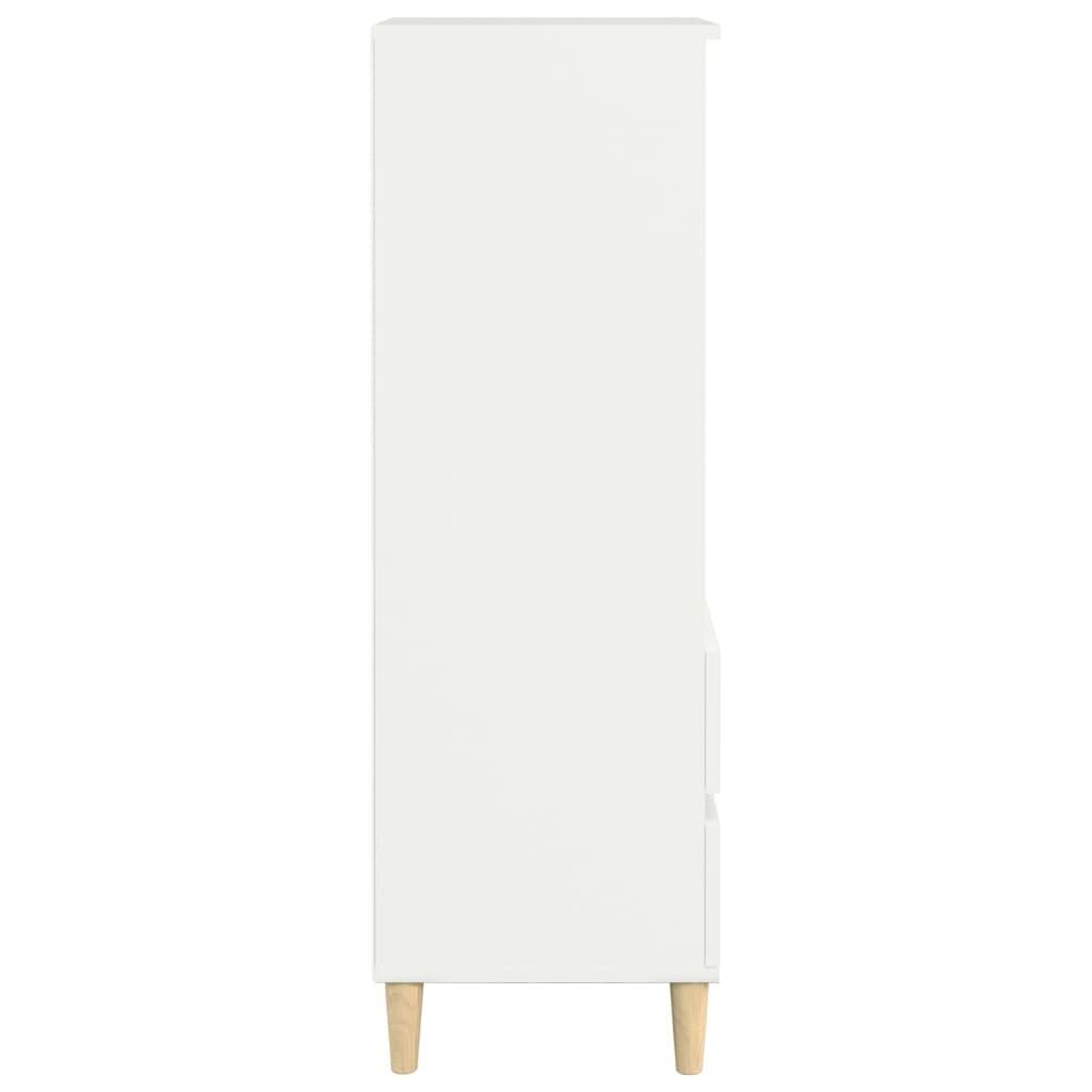 vidaXL kõrge kapp, valge, 40 x 36 x 110 cm, tehispuit hind ja info | Elutoa väikesed kapid | kaup24.ee