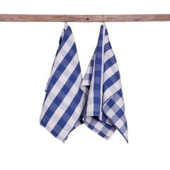 Köögirätikute komplekt Blue Checks, 2 tk, 40x65 cm. цена и информация | Кухонные полотенца, рукавицы, фартуки | kaup24.ee