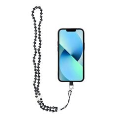 Crystal Diamond ripats telefonile / nööri pikkus 74cm (aasas 37cm) / kaelas - must hind ja info | Mobiiltelefonide hoidjad | kaup24.ee