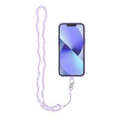 Crystal Diamond ripats telefonile / nööri pikkus 74cm (aasas 37cm) / kaelas - lilla цена и информация | Mobiiltelefonide hoidjad | kaup24.ee