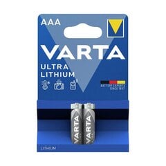 Varta Lithium AAA patareid, 2tk цена и информация | Батарейки | kaup24.ee