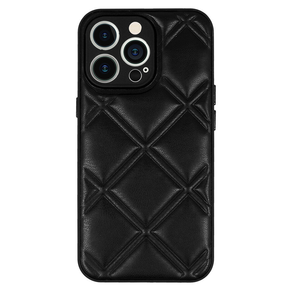 Telefoniümbris Leather 3D - iPhone 7 / 8 / SE 2020 / SE 2022 D3, must цена и информация | Telefonikaaned ja ümbrised | kaup24.ee