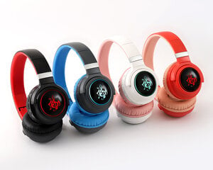 Kõrvaklapid GJBY - Bluetooth HZ-BT633 Punane-roosa цена и информация | Наушники | kaup24.ee
