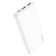 Borofone Power Bank 10000mAh BJ24 - 2xUSB - valge цена и информация | Зарядные устройства Power bank | kaup24.ee