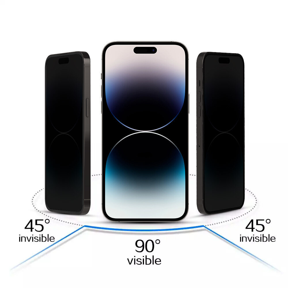 Kaitseklaas Privacy Glass - iPhone 13 / 13 Pro hind ja info | Ekraani kaitsekiled | kaup24.ee