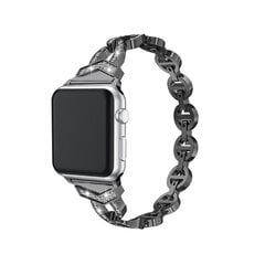 Kellarihm Apple Watchile 38/40/41 mm D3 must hind ja info | Nutikellade ja nutivõrude tarvikud | kaup24.ee