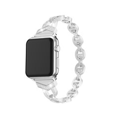 Kellarihm Apple Watchile 42/44/45mm D3 hõbedane hind ja info | Nutikellade ja nutivõrude tarvikud | kaup24.ee