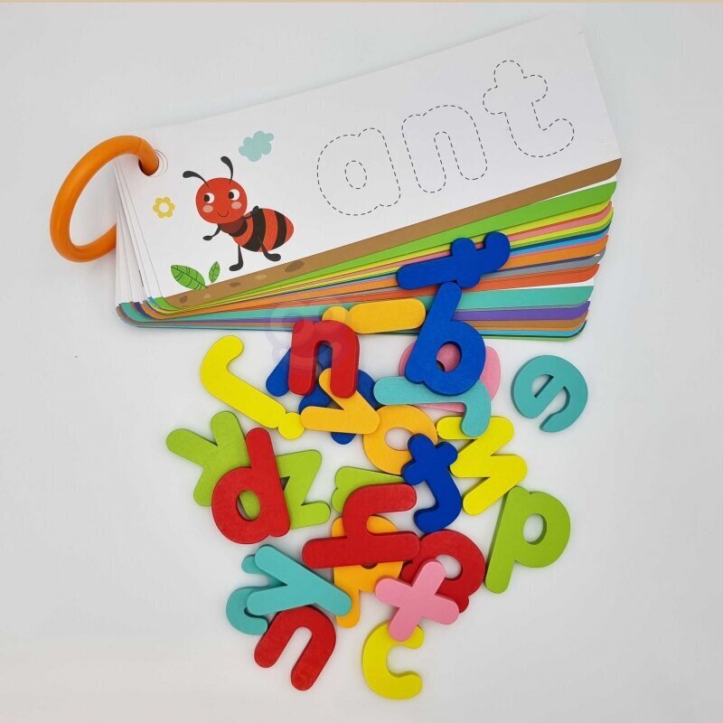 Tähestikpuzzle loomade nimedega Tooky Toy, 57 tk цена и информация | Arendavad mänguasjad | kaup24.ee