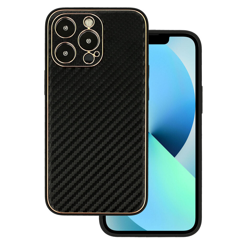 Telefoniümbris TEL PROTECT Leather Carbon - Xiaomi Redmi Note 11 Pro / Note 11 Pro 5G , must hind ja info | Telefoni kaaned, ümbrised | kaup24.ee