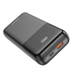 Borofone Power Bank 20000mAh BJ22A - USB - PD QC 3.0 22,5W C-tüüpi ja Lightning kaablitega mustad hind ja info | Akupangad | kaup24.ee