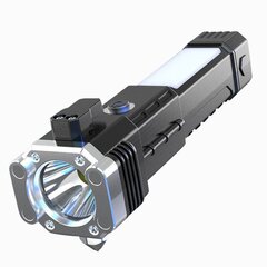 Светодиодный фонарик LT2 Rescue (молоток, кусачки, магнит) водонепроницаемый серебристый цена и информация | Фонарики, прожекторы | kaup24.ee