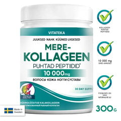 Merekollageen 10 000mg (Kala kollageenipulber), 300g цена и информация | Витамины, пищевые добавки, препараты для хорошего самочувствия | kaup24.ee