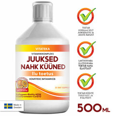 Juuste, naha ja küünte vitamiinid, 500ml hind ja info | Vitamiinid, toidulisandid, preparaadid tervise heaoluks | kaup24.ee