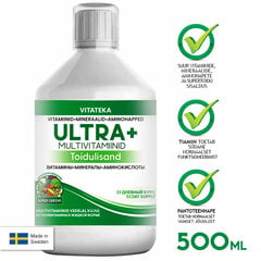 Multivitamiinid Ultra+ auhinnatud multivitamiin, 500 ml hind ja info | Vitamiinid, toidulisandid, preparaadid tervise heaoluks | kaup24.ee