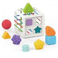 Paindlik sensoorsete kuubikute sorteerija "Värvilised kujundid", Woopie hind ja info | Arendavad mänguasjad | kaup24.ee