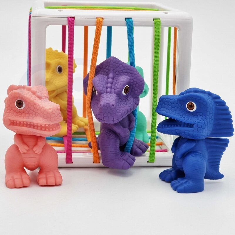Paindlik sensoorne kuubik Dinosaurs Whoopie jaoks hind ja info | Arendavad mänguasjad | kaup24.ee